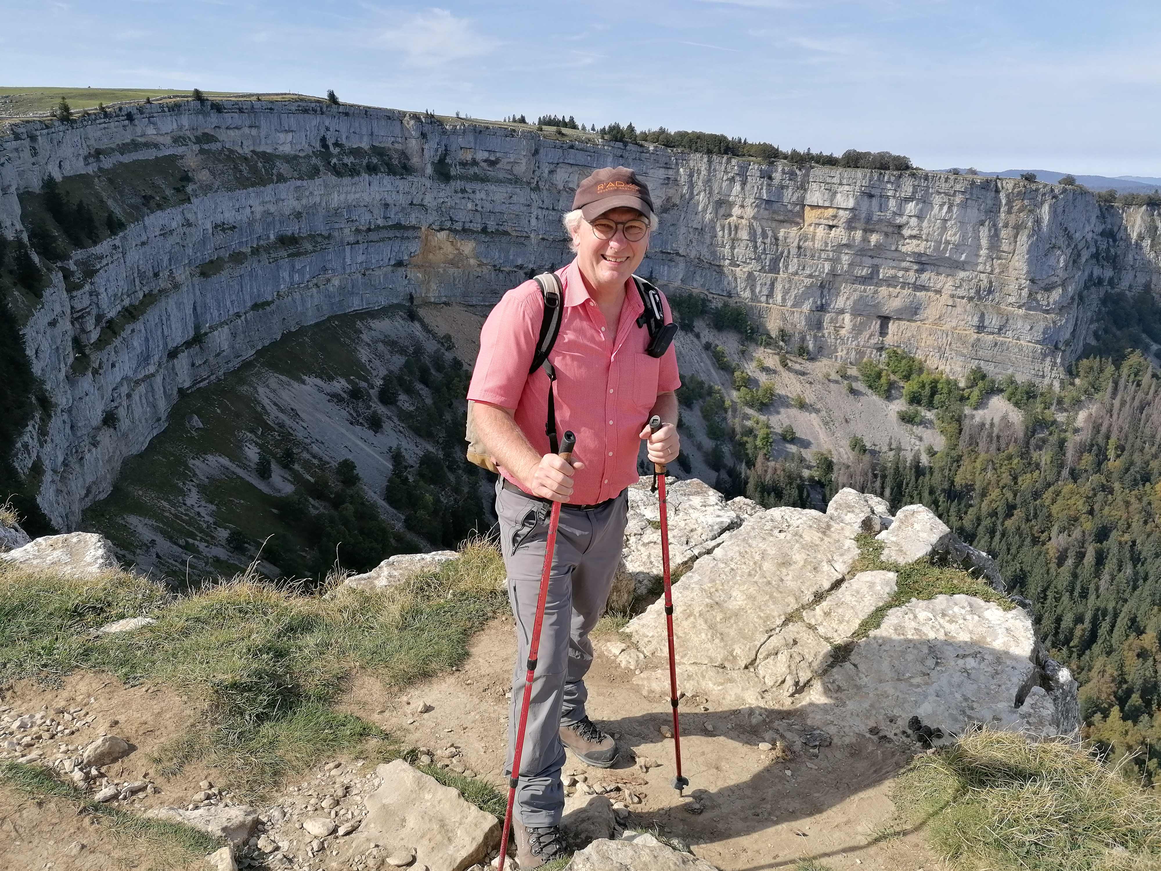 Peter beim Creux du Van